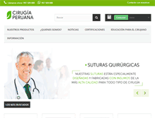 Tablet Screenshot of cirugiaperuana.com